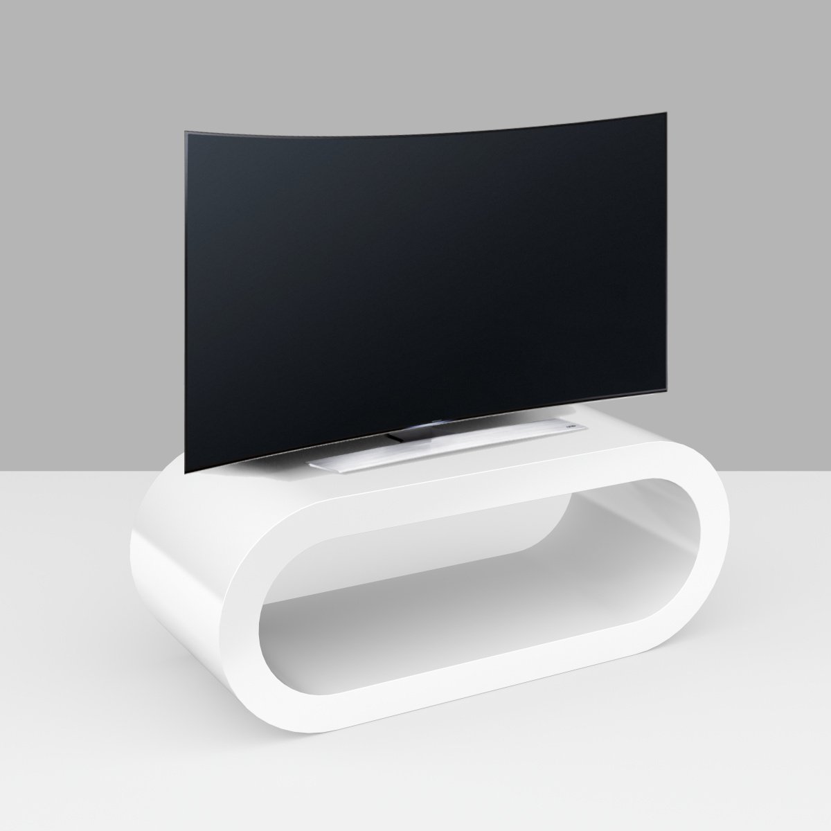 Zespoke Design Retro Hochglanzweiß mit Union Jack Inneren Ring Couchtisch/TV-Ständer Uk Gemacht Verschiedenen Größen 